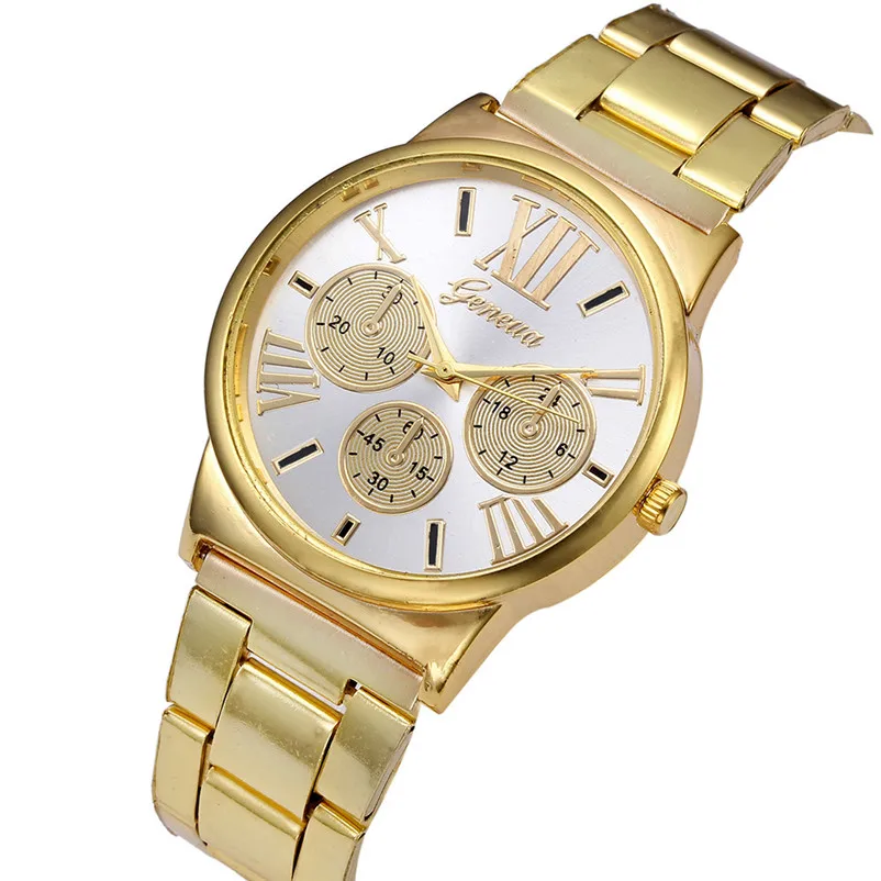 Fashion Mens Watches 2018 Luxury Brand Crystal Stainless Steel Analog Quartz Wrist Watch Hour clock Relogio masculino 3M24#N (2)