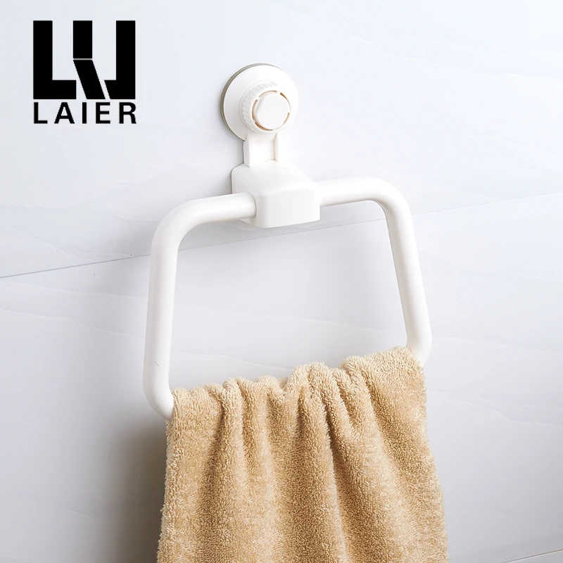 Без сверления кольцо для полотенец всасывание пластик простой в установке аксессуары для ванной комнаты ABS