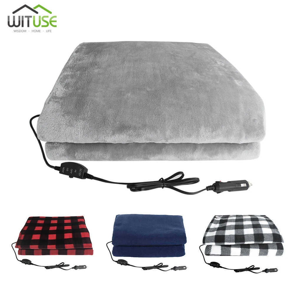 

Car Heating Blanket Winter Hot 145x100cm Soft Fleece 12v Car Constant Temperature Heating Blanket Car 3 Levels Electric Blanket