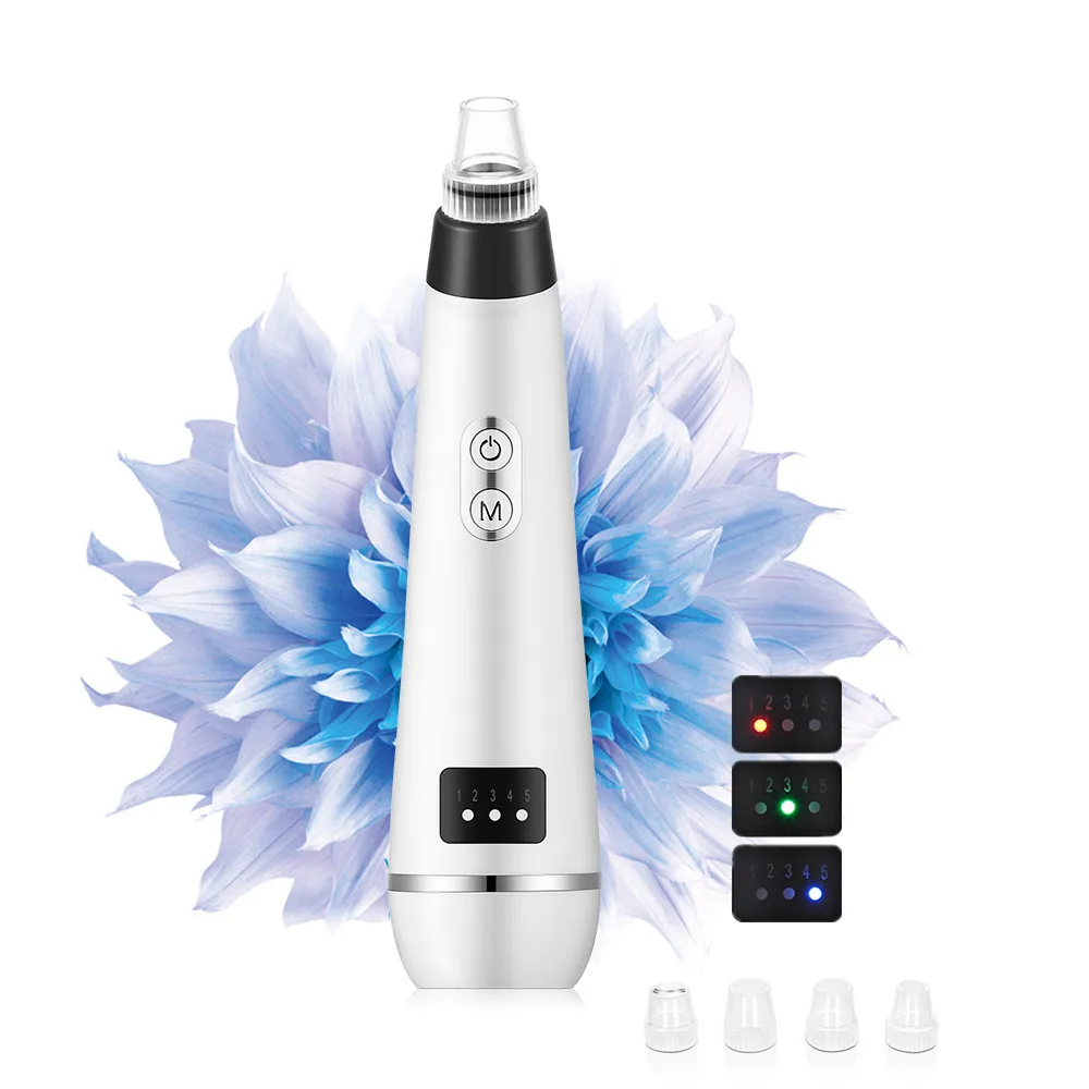 

USB Rechargeable Blackhead Cleaner Machine Beauty Suction Removal Acne Pore Face Care 3 Adjustable Suction Beauty Lamp Care