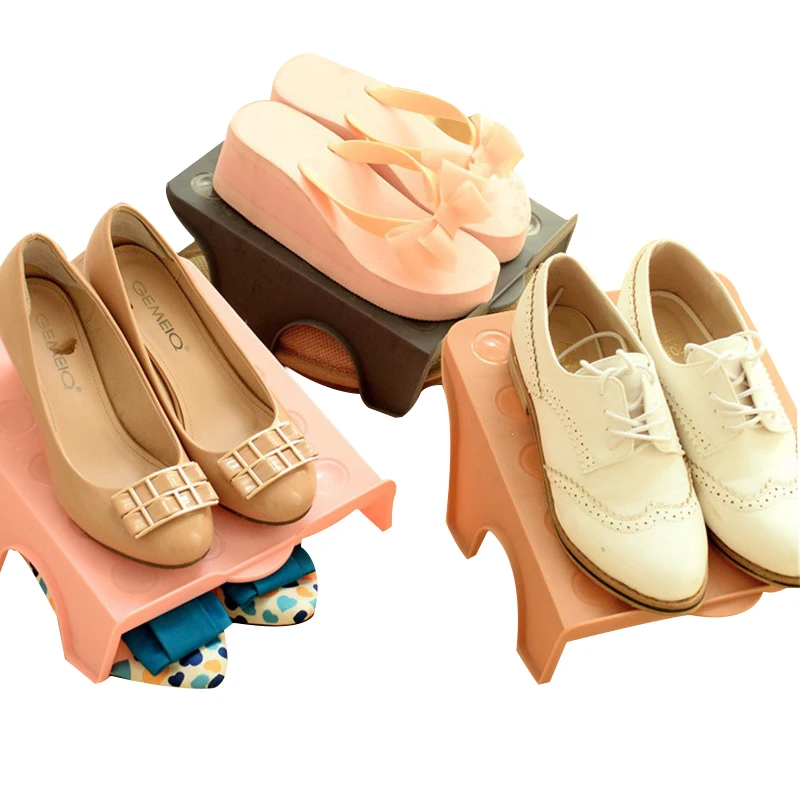 Толстые двойные стеллажи для обуви, современный стеллаж для хранения обуви, удобная обувная коробка, органайзер для обуви, полка