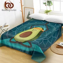 BeddingOutlet детская мультяшная плоская Простыня из микрофибры с