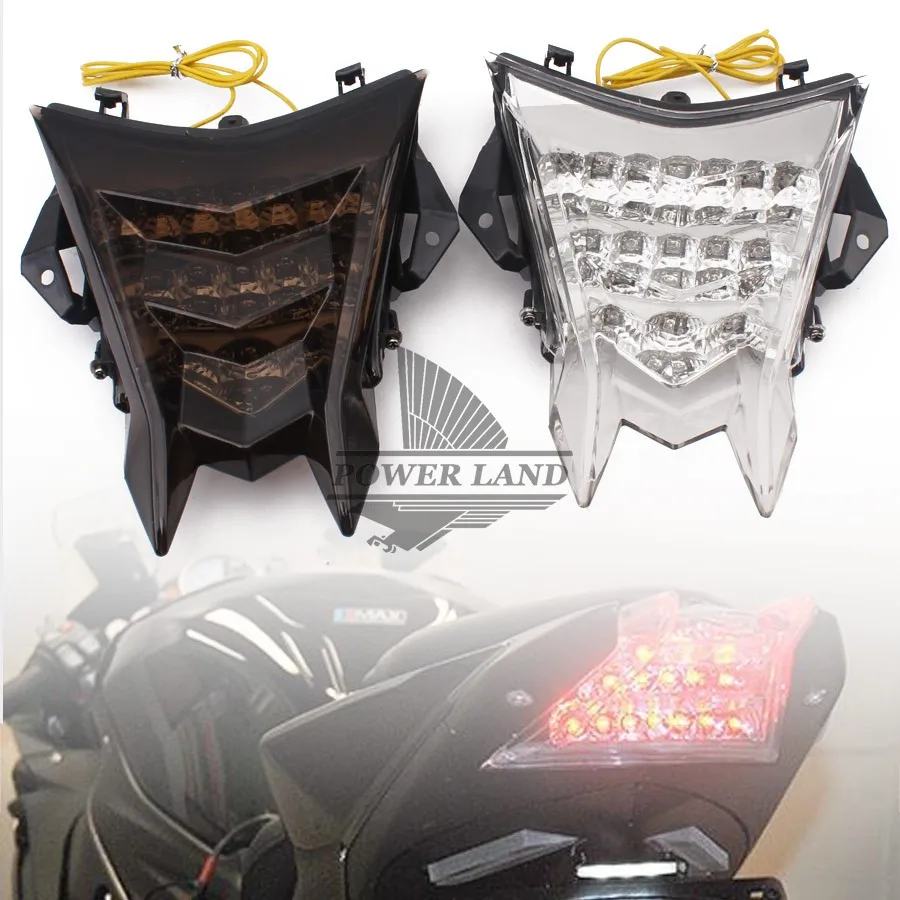 Motorcycle Smoke/Clear LENS LED Integrated Brake Stop Tail Light With