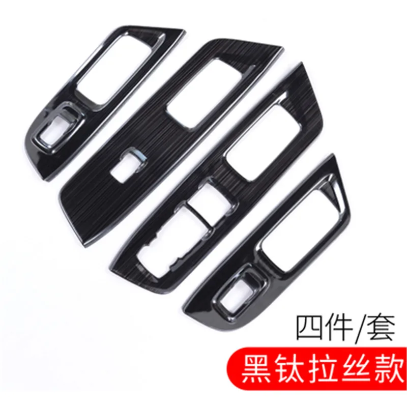 

Stainless steel car door handrails lifting key patch window control panel For Ford Ecosport 2018 Car styling