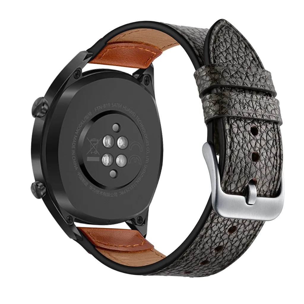 22 мм уникальный ремешок из натуральной кожи для huawei Watch GT/Watch2 Pro/Classic/Honor Magic Quick Release