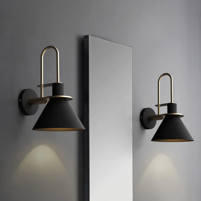 Horsten Nordic Horn Wall Lamp Macaron Sconce Modern Simple Lightings Bedside Lamps Bathroom Bar Living Room-2