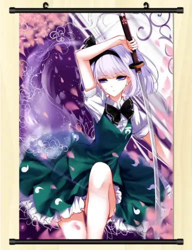 

Anime Poster Touhou Project Wall Scroll Printed Painting Home Decor Japanese Cartoon Decoration Poster