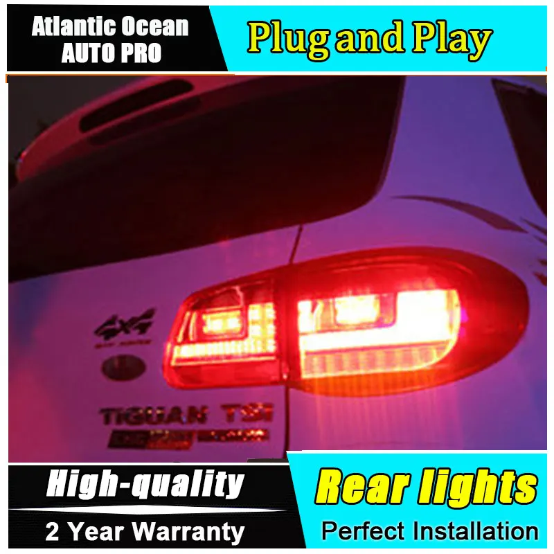 

Car Styling LED Tail Lamp for VW Tiguan LED Taillights 2009-2012 Rear Light DRL+Turn Signal+Brake+Reverse auto Accessories led l