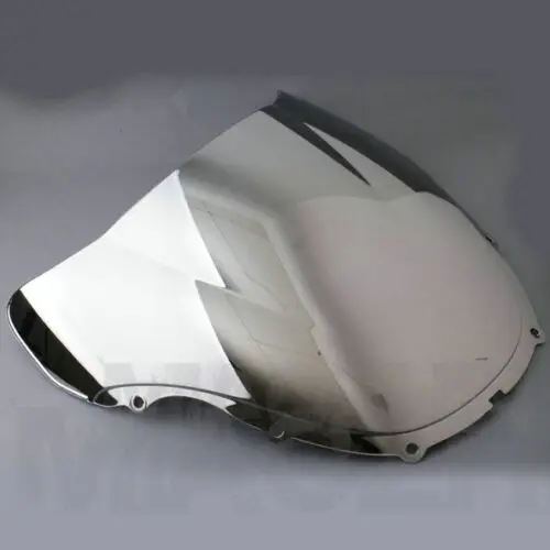 Двойной пузырь лобовое стекло ветровое стекло для Honda CBR600 F4 1999 2000 99 00 аксессуары для мотоциклов - Цвет: Chrome