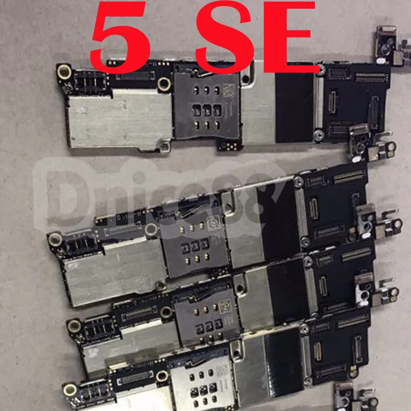 

For iphone 5SE,Not working motherboard, icloud id no clean,use to repair and use to change cpu.it is original motherboards.