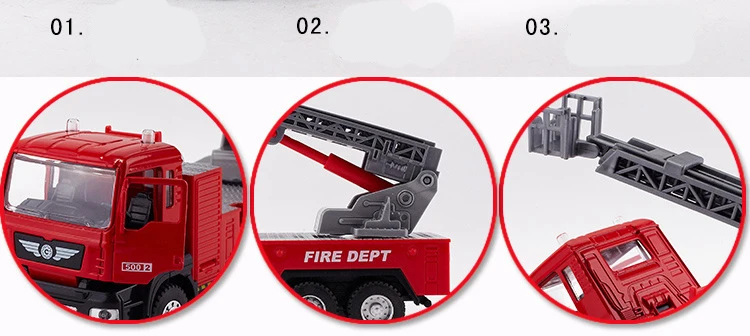 Новая оригинальная коробка дети Juguetes Пожарный Сэм игрушечные лошадки пожарная машина автомобиль с игрушечная сирена для развивающая