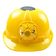 Solar Powered Safety Helmet Hard Ventilate Hat Cap with Cooling Cool Fan FH99