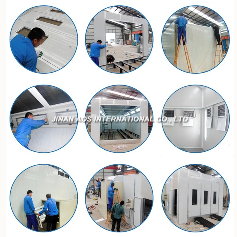 install of spray booth