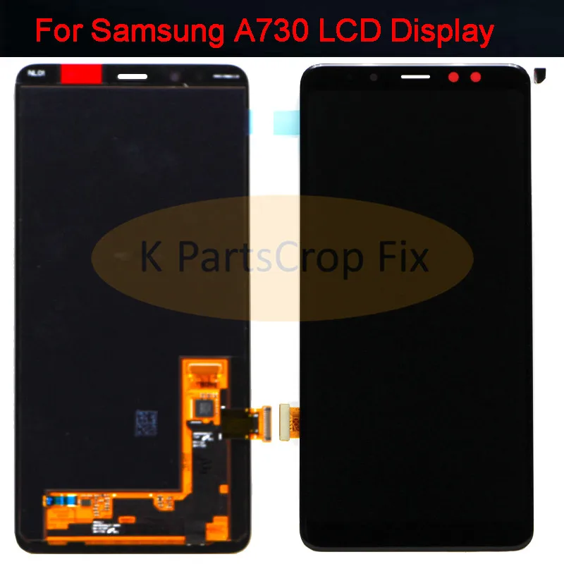 Oled для SAMSUNG GALAXY A8 plus 2018 lcd A730F ЖК-дисплей сенсорный экран дигитайзер в сборе A730 LCD |
