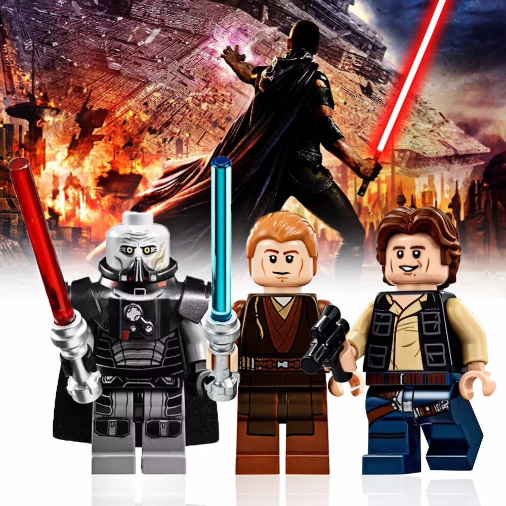 

Star Wars Building Blocks figures Orson Leia Finn Anakin Chirrut Gungan Gamorrean model Gift Toy for Children Compatible Duplo