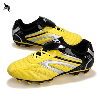 

32-45 Men Women AG Soccer Shoes Outdoor Lawn Long Spike Boy Kids Football Boots FG Fotball Cleats Futsal Sport Training Sneakers