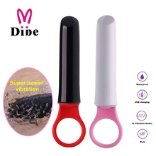 DIBE Strong Power Bullet Vibrator with Pull Ring Reachargeable Muscle Massager Lipstick Clitoral Stimulate Vibrating Love Egg
