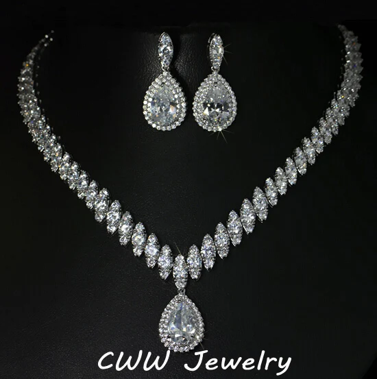 Buy High Quality Cubic Zirconia Wedding Necklace And