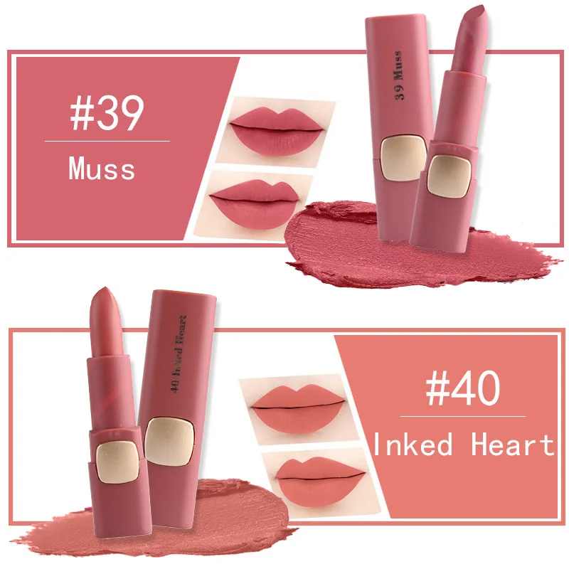 Nude Miss Rose Matte Lipstick Long Lasting Kyliejenner Lipstick Cosmetics Mate Lipstick Waterproof Lipsticks For Women Tint