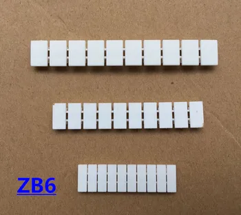 

100PCS UK2.5B, UK5N universal terminal Label ZB6 Marker Strip blank, without number (Identification stripe)