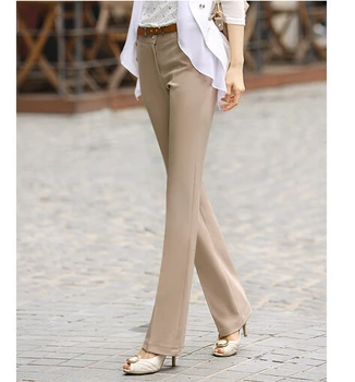 

spring summer female suit pants bell-bottom pants formal casual overalls long pants women