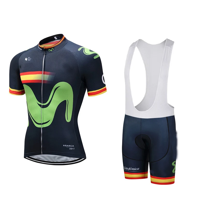 

Spain Pro Team Cycling Jersey Shorts Set Mtb Bicycle Clothing Full Set Ropa Maillot Ciclismo Bike Wear Suit NEW JERSEY Quick Dry