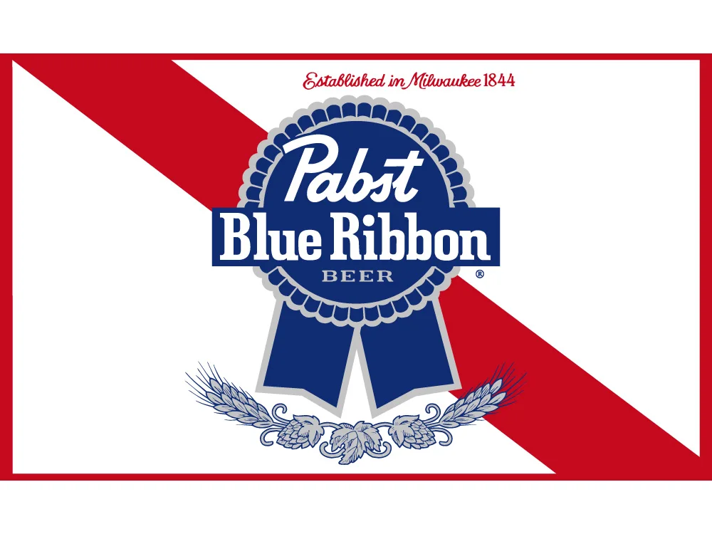 

3x5 Feet 90*150cm PBR Pabst Blue Ribbon Nylon Indoor Outdoor Flag For Decoration
