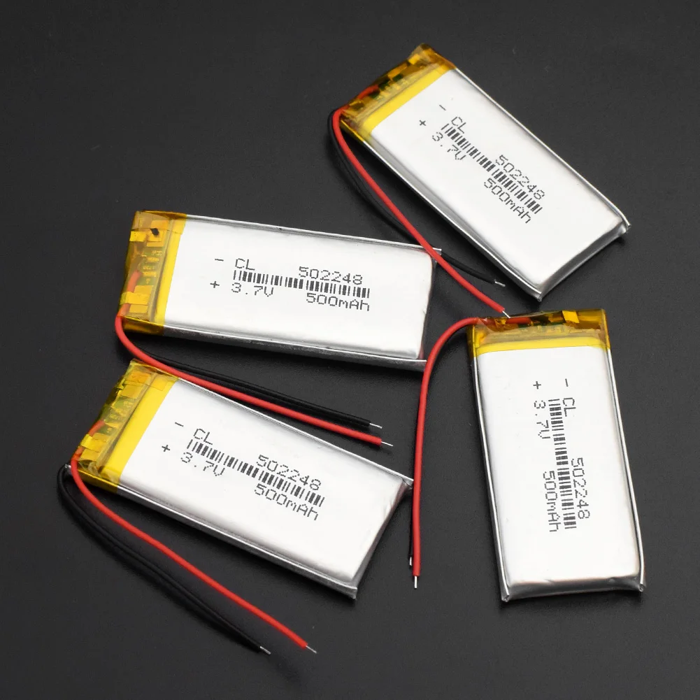502248 3,7 v 500mAh литий-ионные Lipo элементы литий-полимерные Сменные аккумуляторные батареи для Bluetooth динамиков gps PDA - Цвет: 502248 500mAh 4pcs