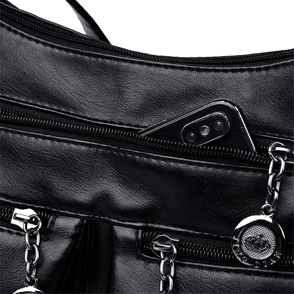 LONOOLISA новые кожаные роскошные сумки женские сумки дизайнерские сумки высокого качества сумки через плечо для женщин