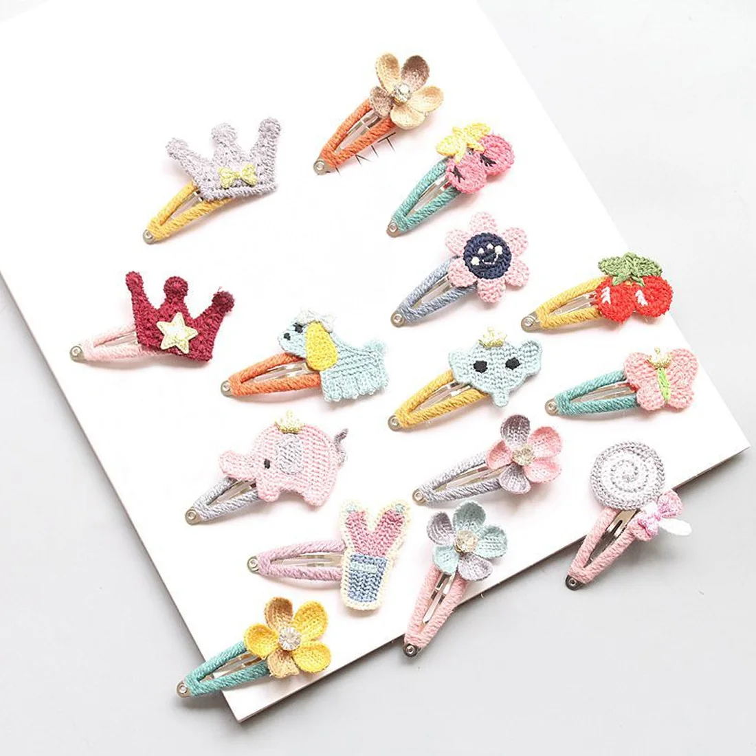 

Kids Infant Lovely Cute Fashion Hairpin Baby Girl Cartoon Animal Motifs Clip Set Beautiful Hair Accessories