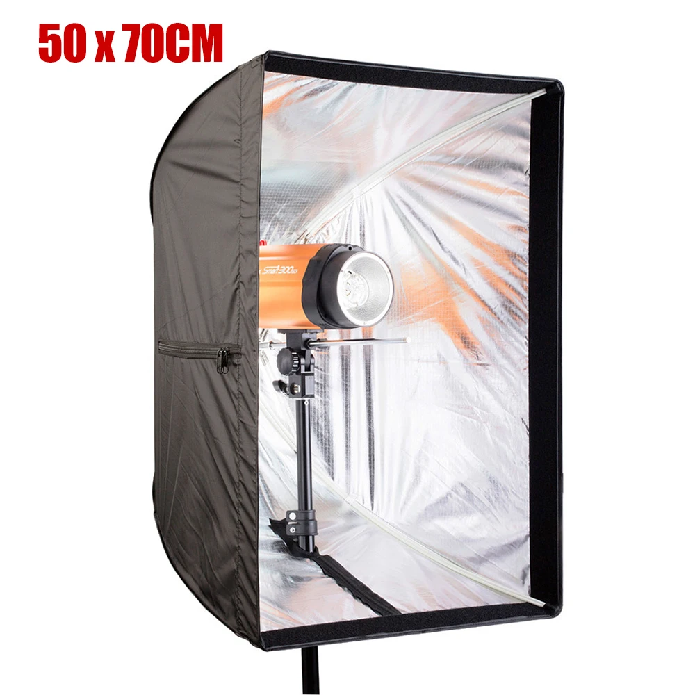 

Size 50cm x 70cm Rectangle Photo Studio Reflector Flash Cloth Umbrella Softbox for Speedlight Photo Studio Accessories