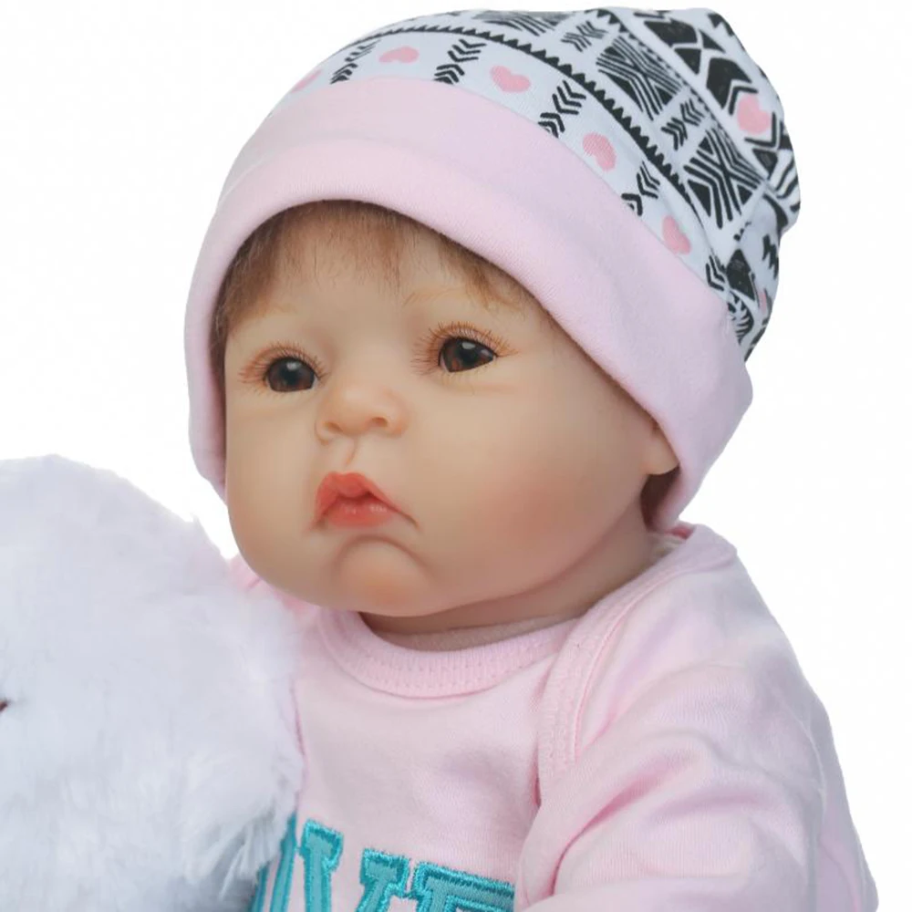 NPKDOLL 22 дюйма Кукла Reborn Baby игрушки 55 см полностью силиконовый винил реалистичный