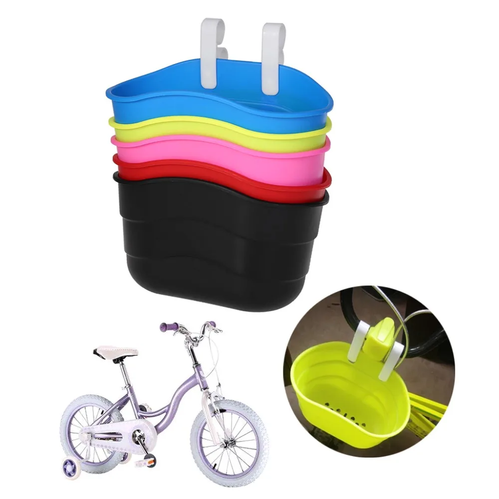 Best Bicycle Basket Children Bike Front Handlebar Carrier Scooter Saddlebag Plastic Bicycle Basket Bike Accessories 0