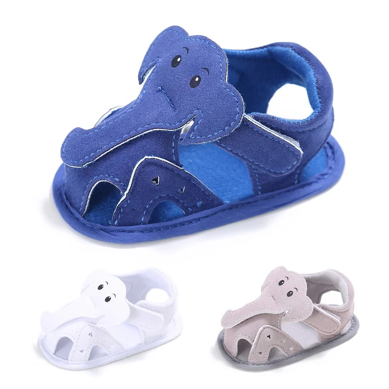 

Kids Elephant Pattern Hollow Shoes Summer Baby Boy Casual Prewalkers Soft Sole Shoes 0-18 M