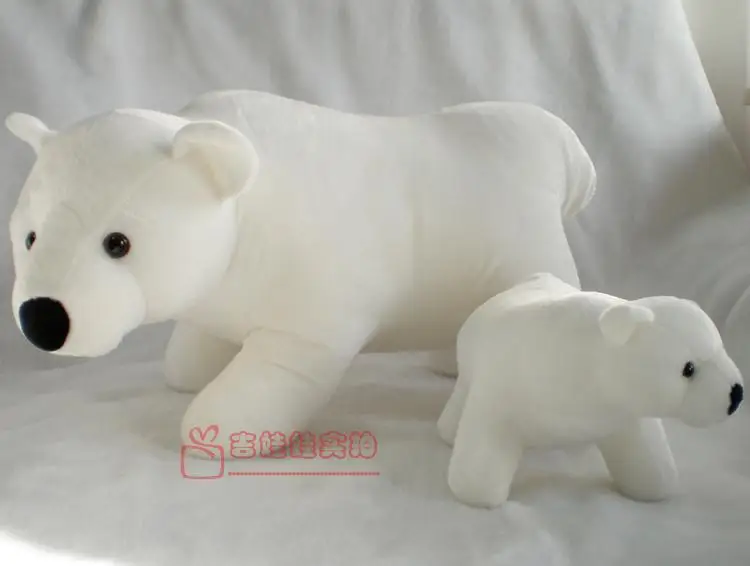 Большая милая игрушка полярный медведь белый плюш стоящий полярный медведь кукла подарок около 55 см