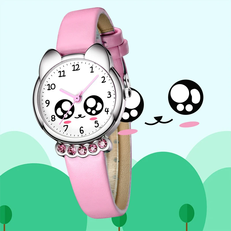 KDM Luxury Top Brand Girl Watch Kids Cute Leather Watches Rhinestone Waterproof Lovely Kid Children Wristwatch 1 KDM Luxury Top Brand Girl Watch Kids Cute Leather Watches Rhinestone Waterproof Lovely Kid Children Wristwatch 4