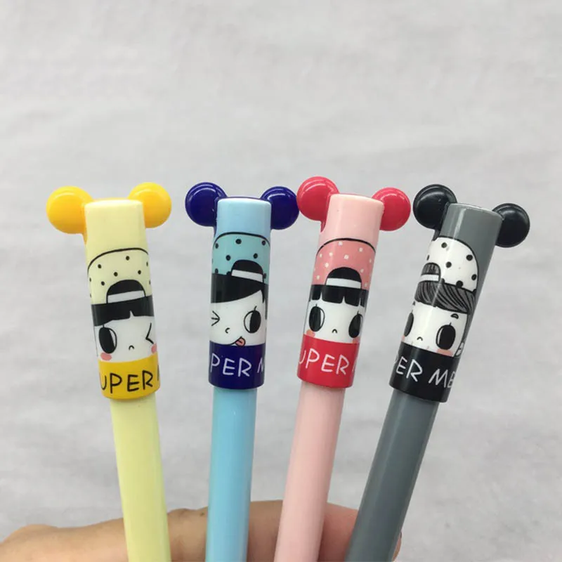 

4 Pcs Office Erasable Refill Rod Magic Erasable Pen Refill 0.38mm Blue Black Ink Pens for School Writing Tool Kawaii Stationery