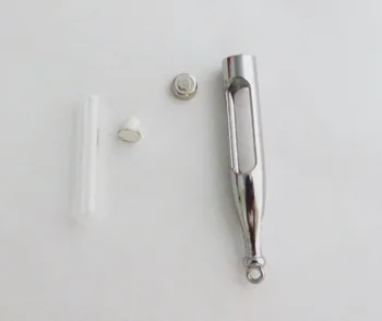 

100pcs Coke Bottle Glass clear oil charm vial pendant,name on rice,Fragrance Bottle