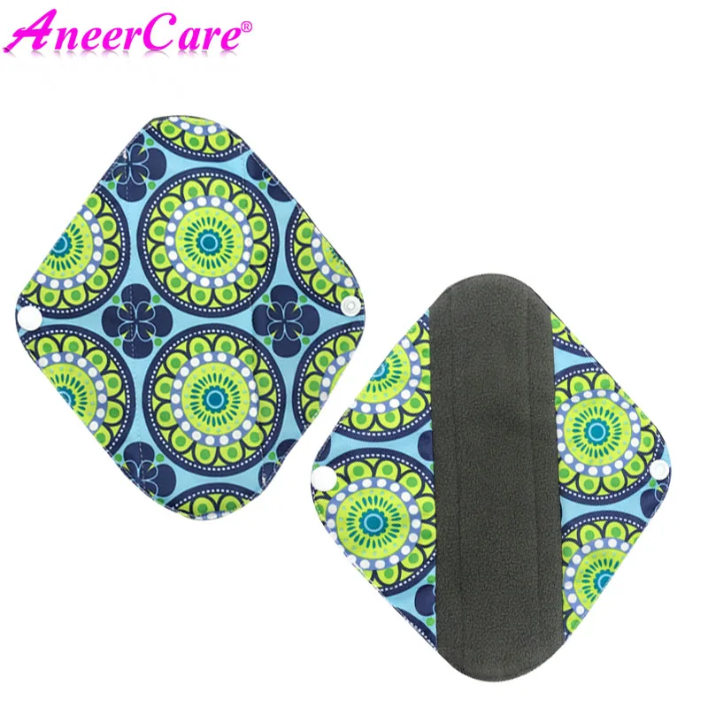 10pcs reusable panties serviette hygiene lavable femmes wasbaar maandverband cloth menstrual pads wasbare inlegkruisjes sanitary