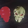 3D Metal Gold Black Skull Skeleton Car Motorcycle Decal Stickers Emblem Badge Free Shipping ► Photo 3/6