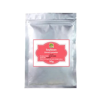 

50-1000g,Non-GMO Soybean Extract Powder with soy isoflavones,Improve positive mood and Brain funcion,anti-aging