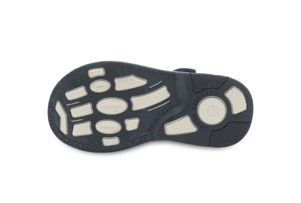 Apakowa/брендовая летняя обувь для маленьких мальчиков детские сандалии из искусственной кожи Новая ортопедическая детская обувь на плоской подошве для мальчиков, европейские размеры 21-26