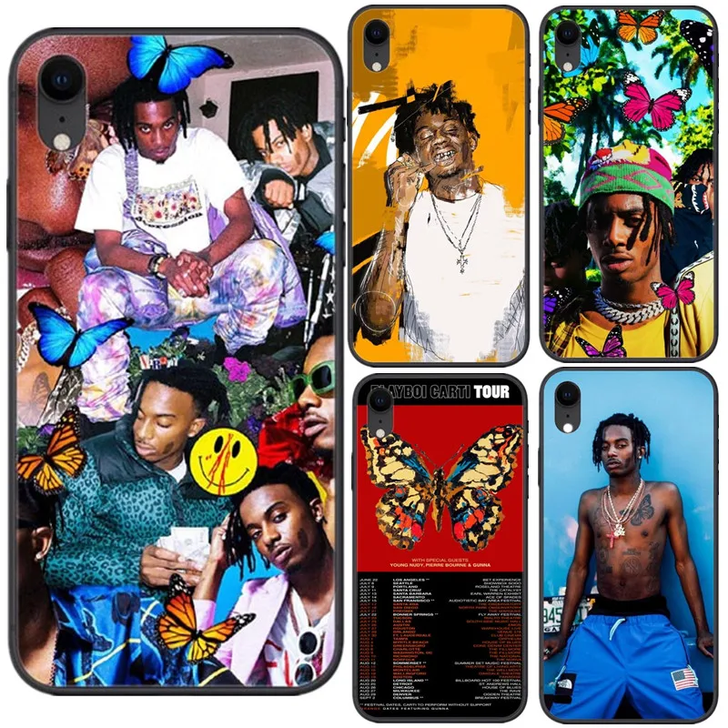 Рэпер певец Playboi Carti Черные Мягкие силиконовые ТПУ чехлы для телефонов iPhone X 5s 5 SE 6s