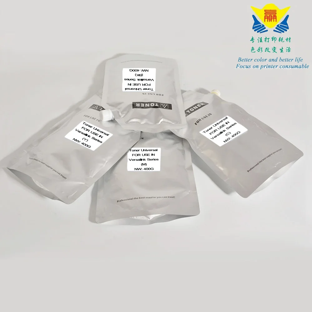 

JIANYINGCHEN Compatible color refill Toner Powder universal For Xerox Versalink C400 C600 C8000 (4bags/lot) 400g per bag