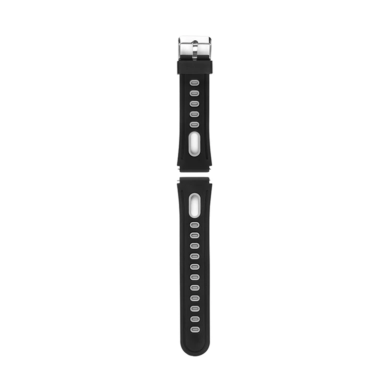 Дополнительный ремень силиконовый браслет из нержавеющей стали ремешок аксессуар для P68 Смарт часы P70 Smartwatch - Цвет: Серый