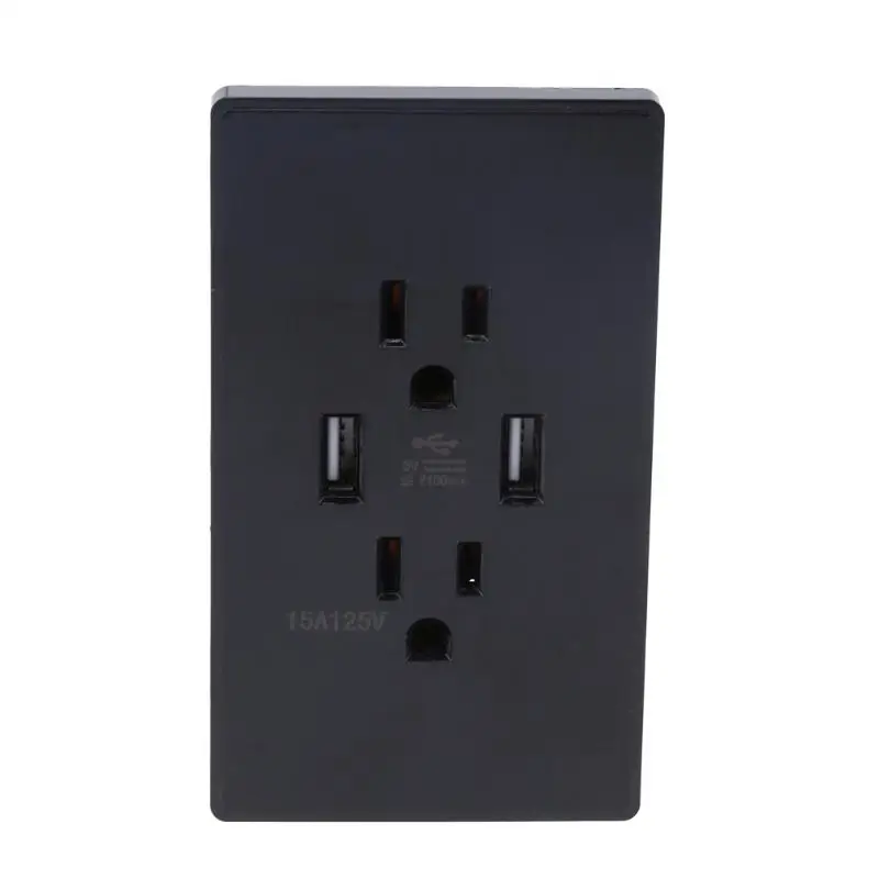 Настенная розетка с 2 USB портами 1 А|dual wall socket usb|adapter usus adapter |