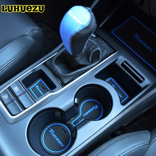 20PCS Rubber font b Interior b font Door Groove Mat Cup Mat Non Slip For Hyundai