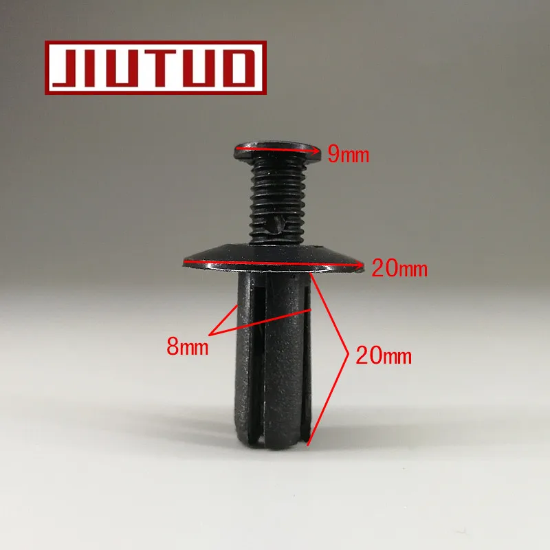 50pcs 8mm Car Universal Purpose Plastic Expansion Rivets Expansion screws Car Decoration Folder