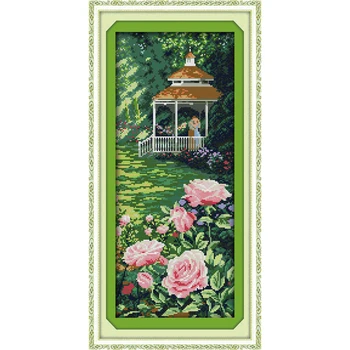 

Everlasting Love Like In Heaven Chinese Cross Stitch Kits Ecological Cotton Stamped Printed 11CT DIY Christmas Decorations Gift