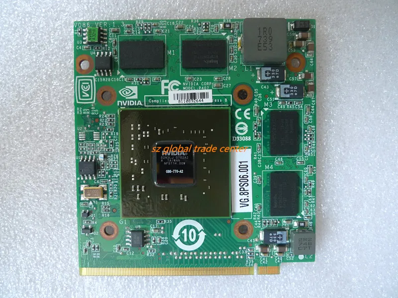 

nVidia Graphics Video Card GeForce 8600 8600M GS 8600MGS MXM II DDR2 256MB G86-770-A2 for Acer 4520 5520 5920 7720G 6930G Laptop